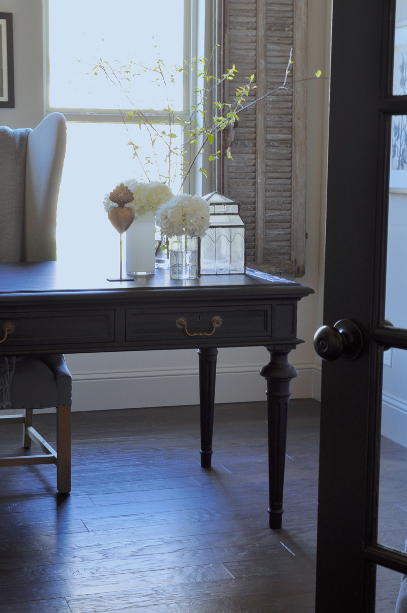 Gorgeous Restoration Hardware Desk, Black French Doors, Chippy S