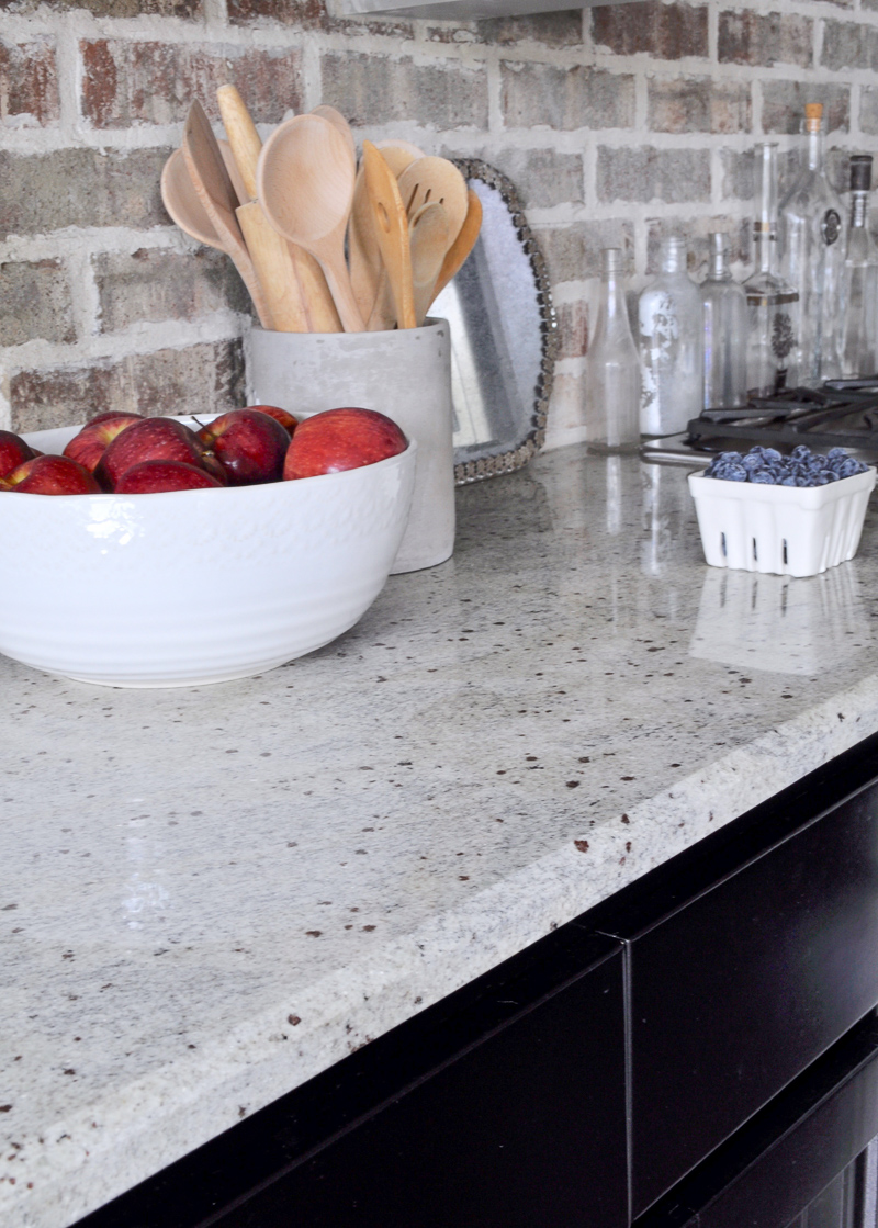 Decor for Kitchen Counters White Fruit Bowl Cement Utensil Holde