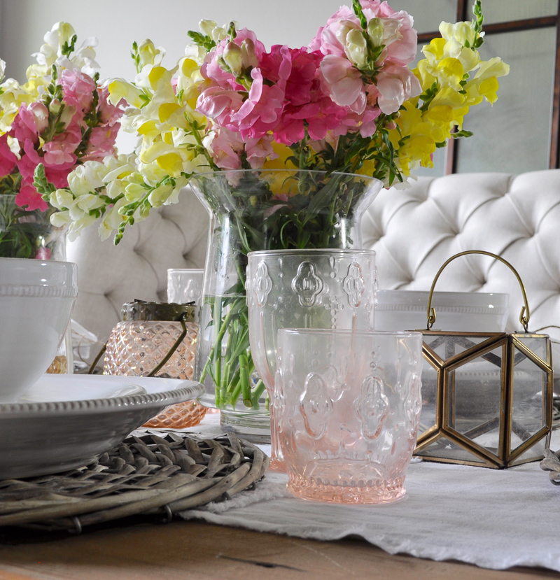 Snapdragons Bouquets on a Spring Table