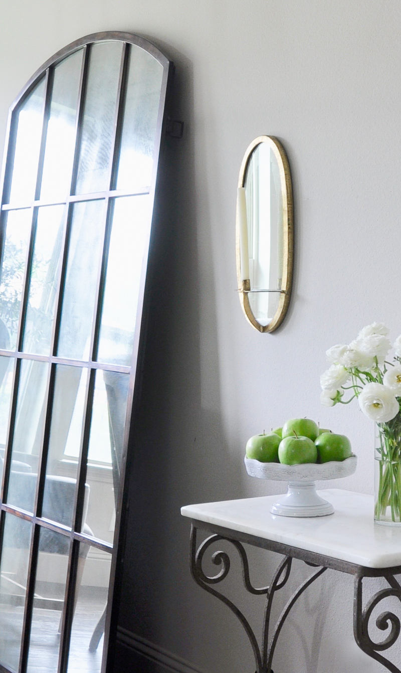 Dining Room Leaning Mirror