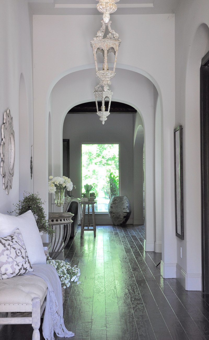 Romantic Master Bedroom and Bathroom with White Linens-3