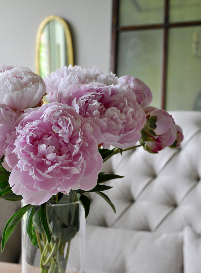 Summer Home Tour Gorgeous Pink Peonies_