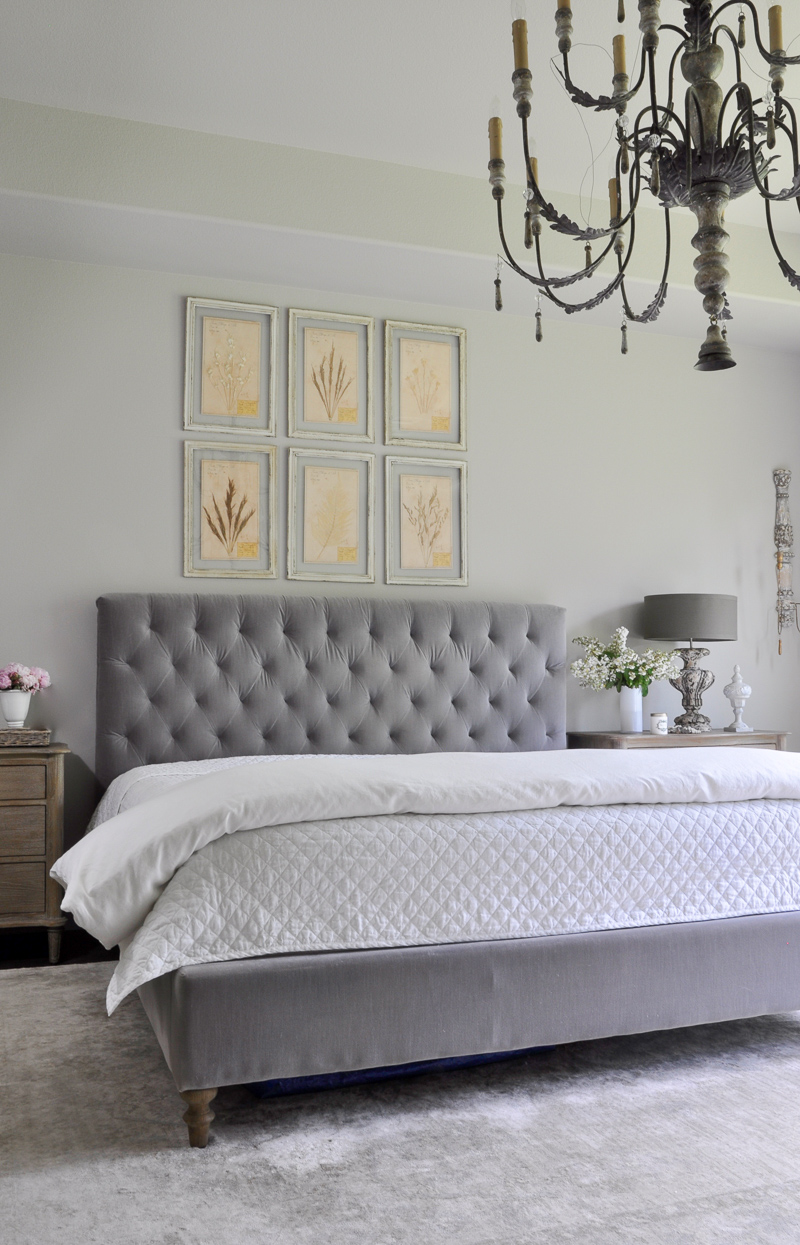 Making the bed duvet and coverlet
