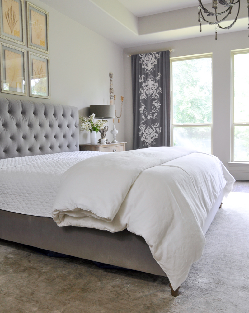 bedding basics in beautiful white linen