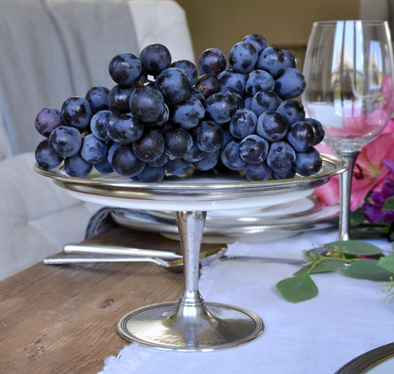 dessert stand with ceramic and pewter classic or contemporary_