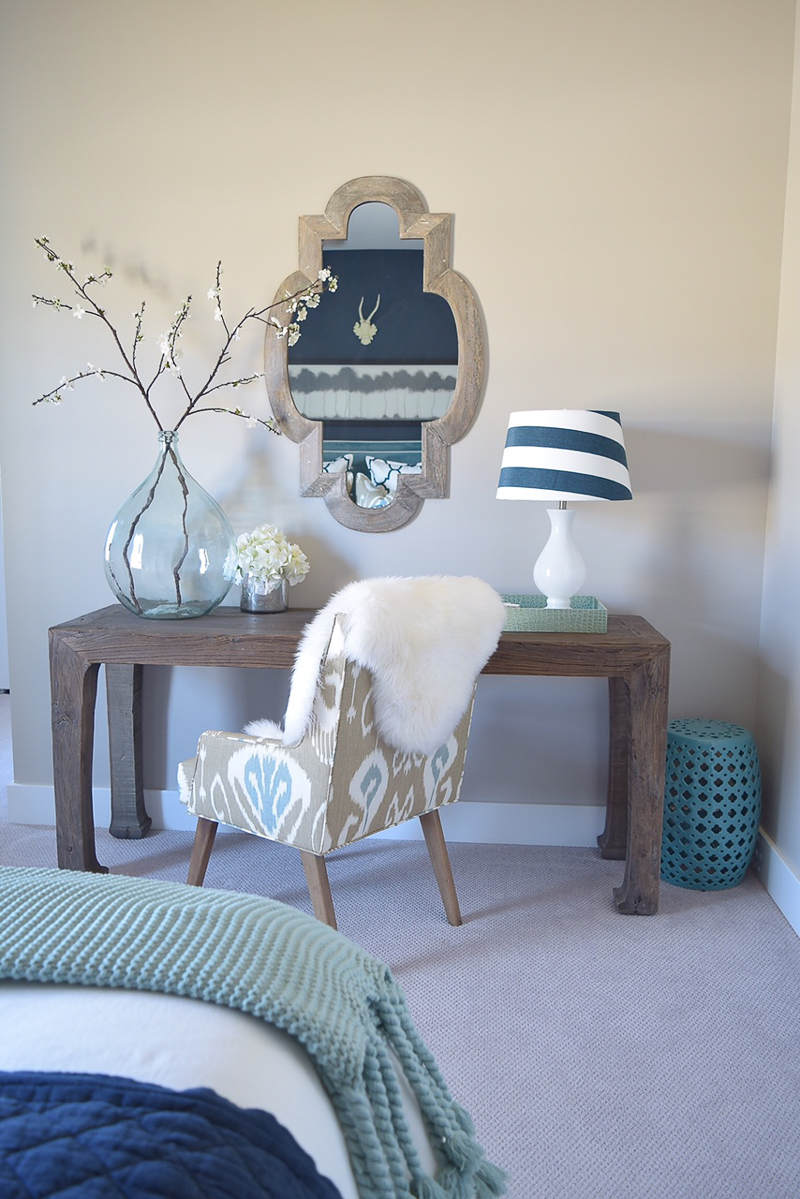 Beautiful desk in home work area by Z Design at Home