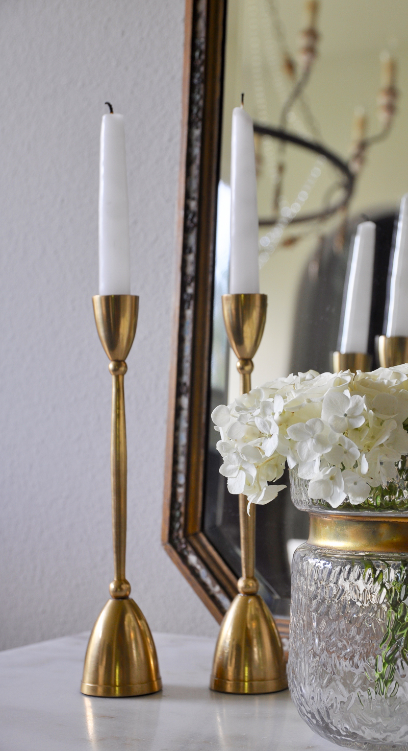 brass candlesticks so elegant