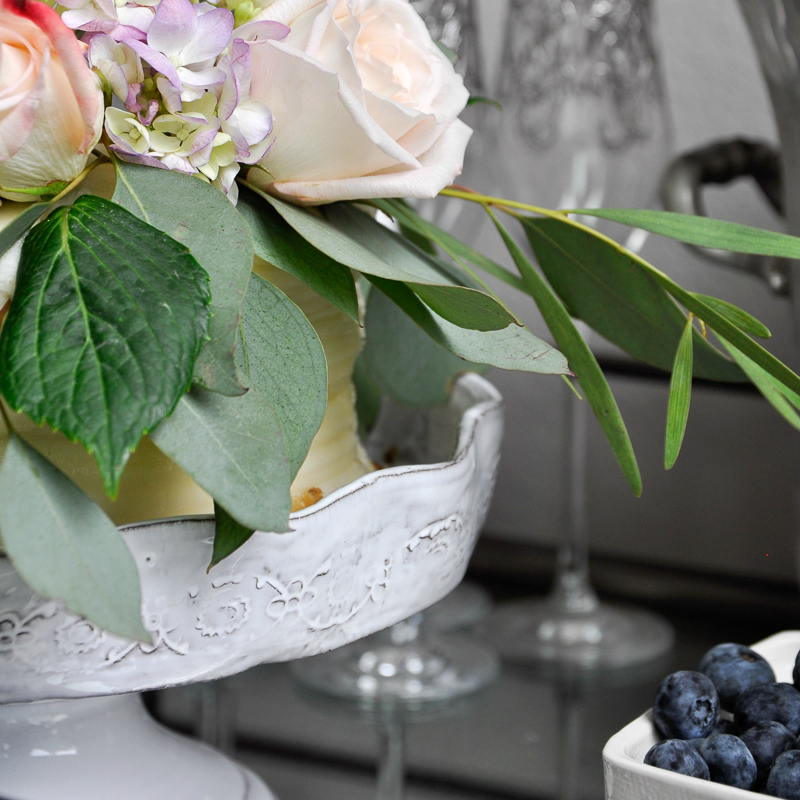 Decorating a Cake with Flowers