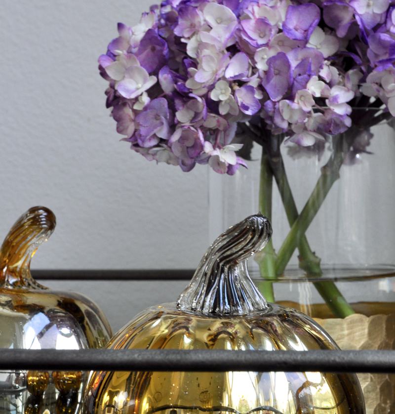 gold-pottery-barn-pumpkins-on-bar-cart_