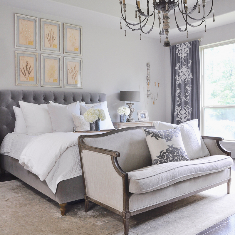 master-bedroom-decor-gold-designs-gray-and-white-with-elegant-look-and-large-chandelier_