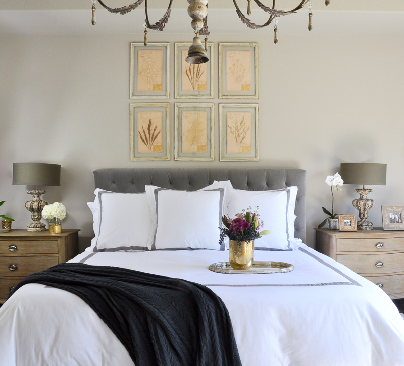 sophisticated-bedroom-gray-and-white-linens