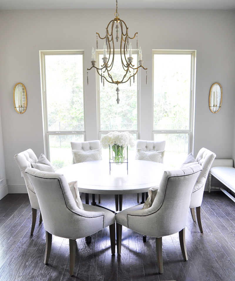 Beautiful Breakfast Round Table Seats Six