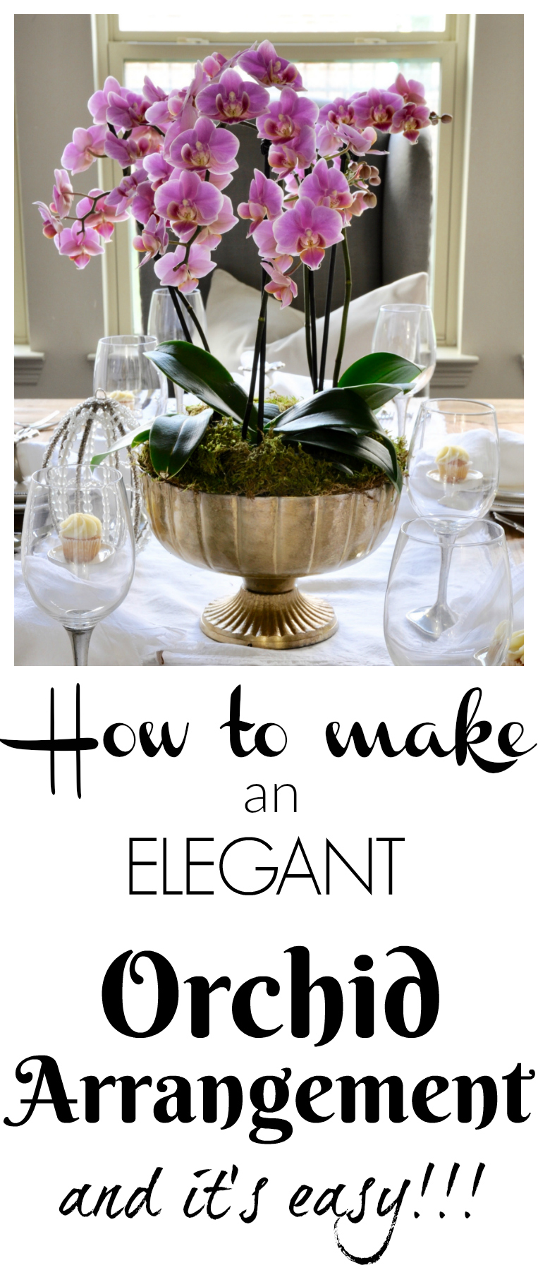 how to make an orchid arrangement it is easy