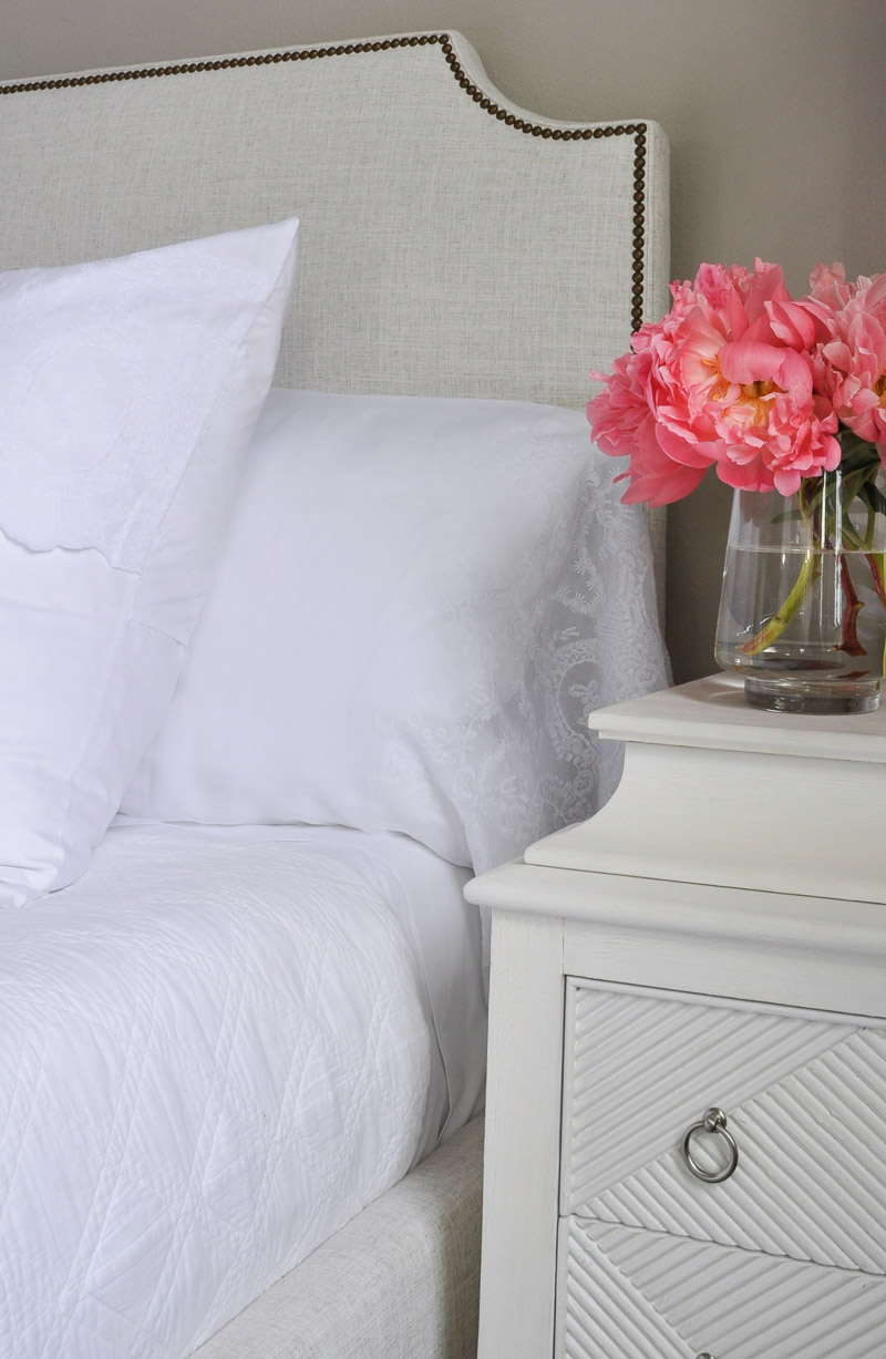 Bed styled 3 different ways without a complete makeover