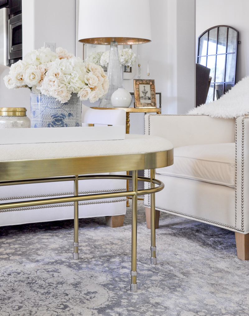 beautiful white living room details 