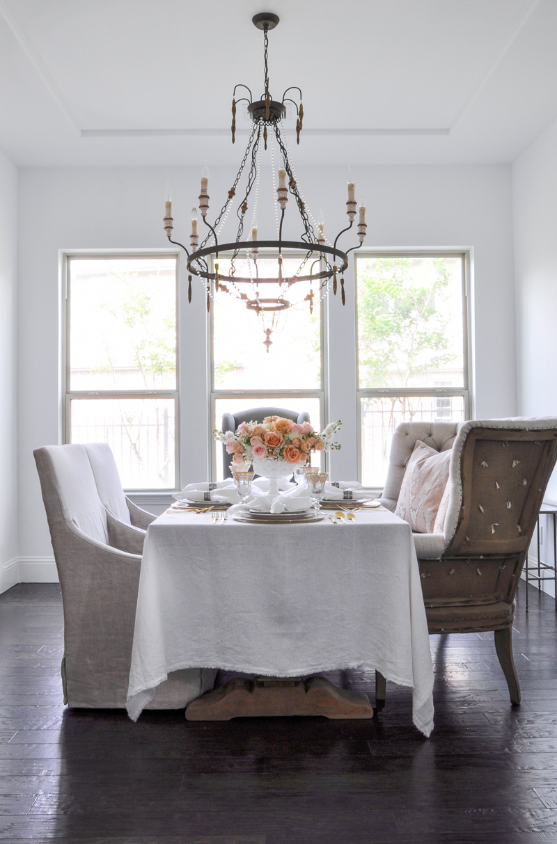 romantic spring dining table 