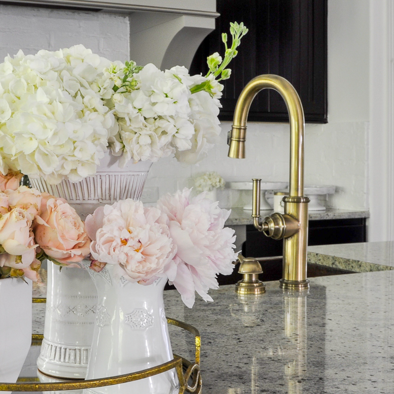 Kitchen Update with Gold Accents