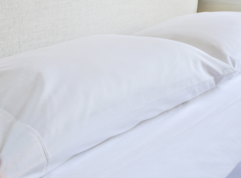 comfortable white pillowcases