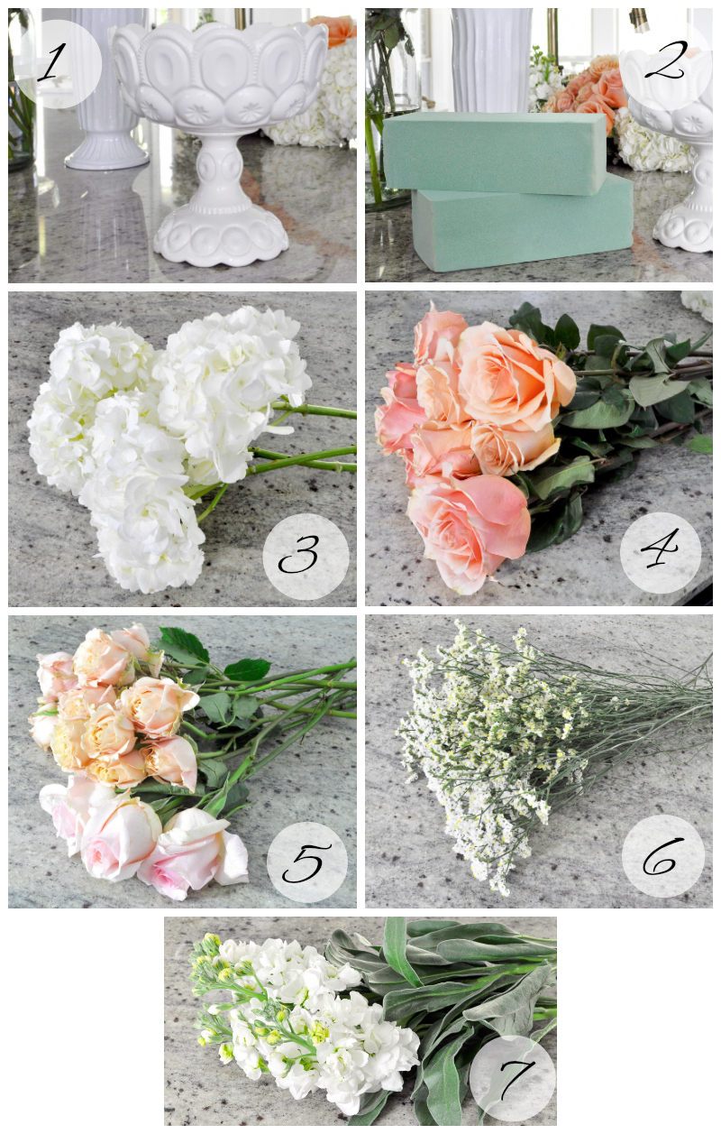 floral arrangement supplies and flowers