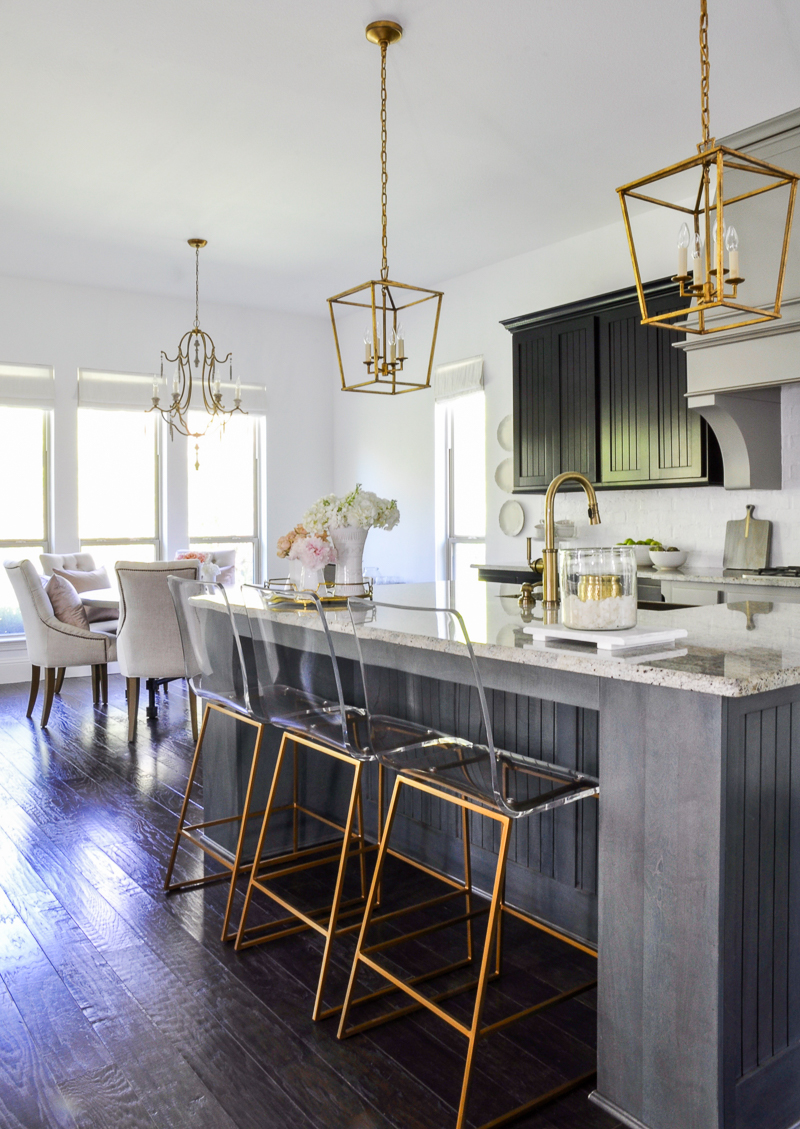 kitchen update with beautiful gold accents