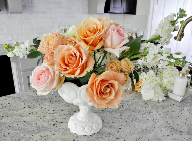 step by step flower arrangement