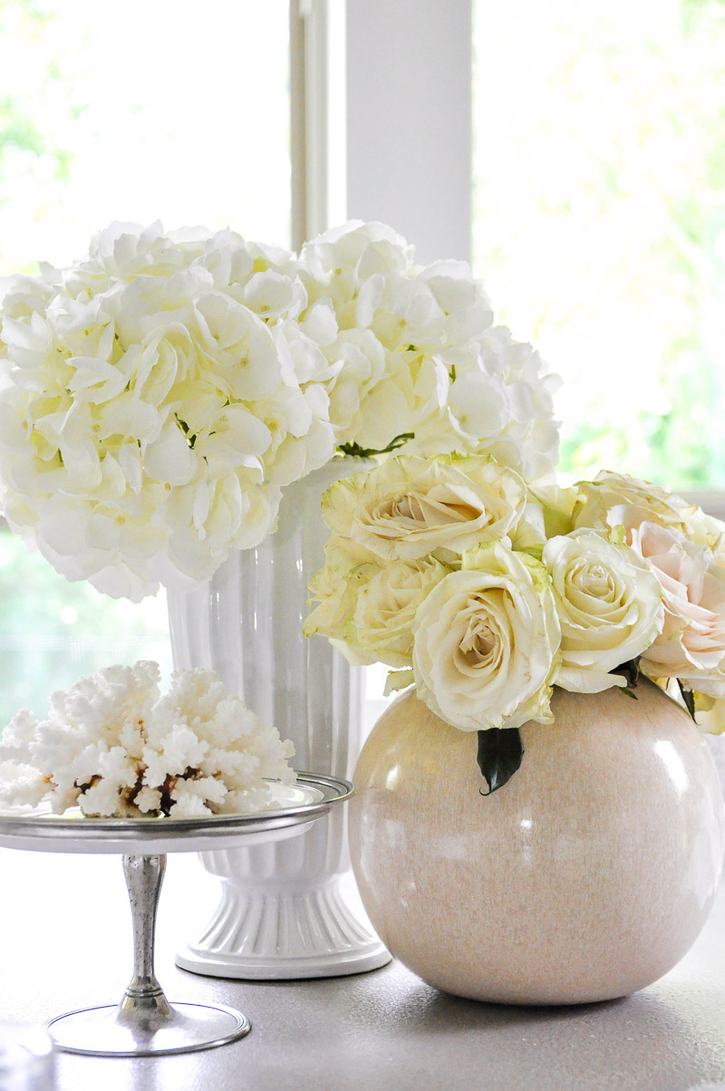 Beautiful white summer vignette 