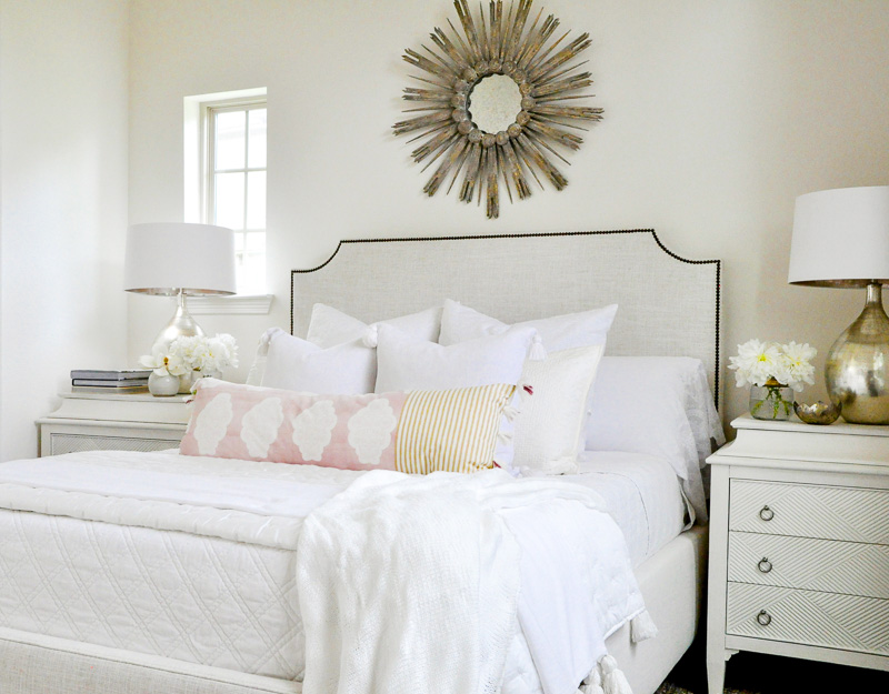 Gorgeous neutral white bedroom