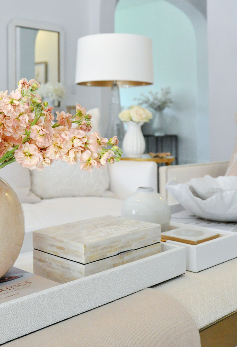 beautiful coffee table styled accessories