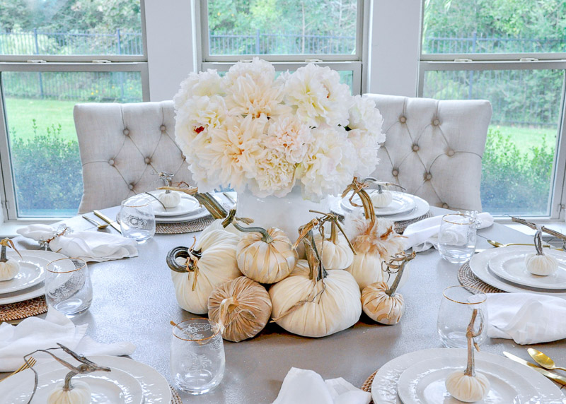 Decorative pumpkins all neutrals