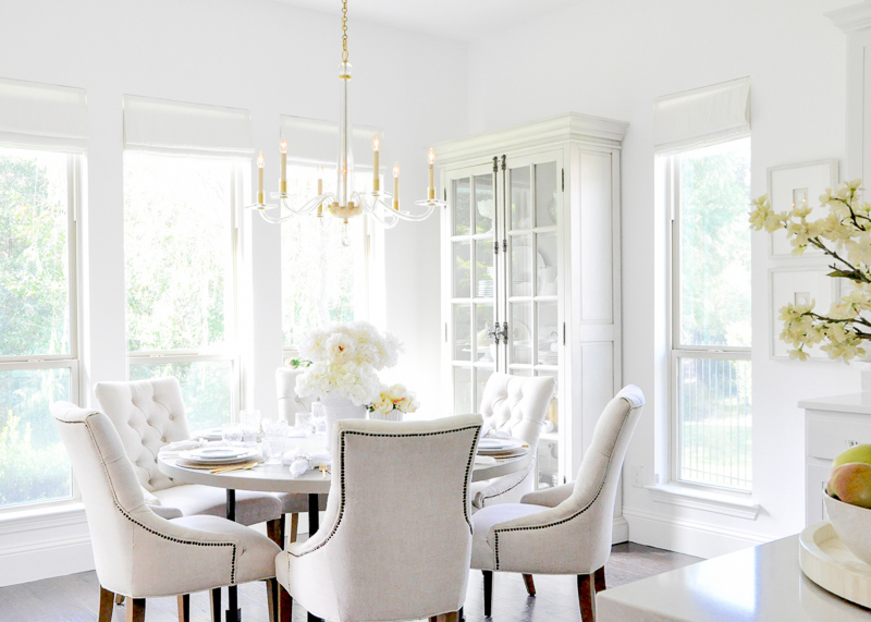 Kitchen breakfast nook big windows so bright 