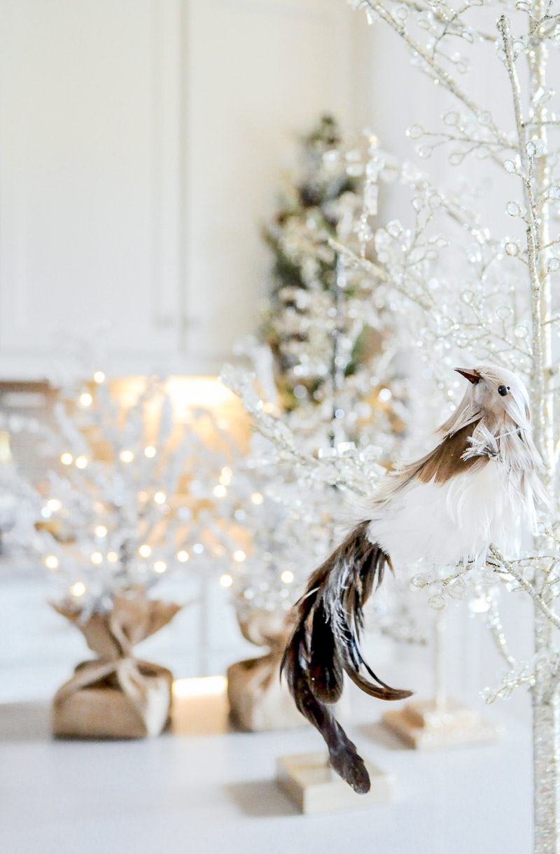 Feather bird ornament