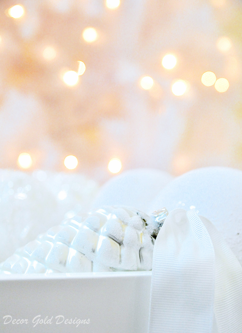 white ornament christmas twinkle lights so magical 