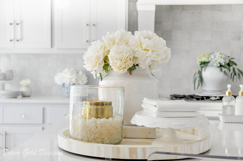 kitchen counter accessories round tray