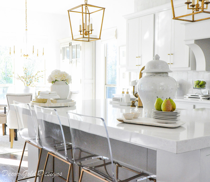 kitchen white quartz countertops