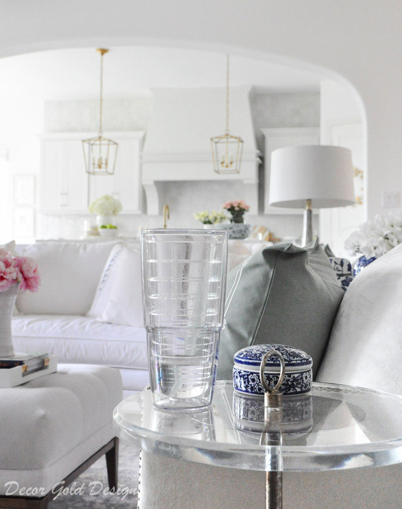 clean home glass drink table