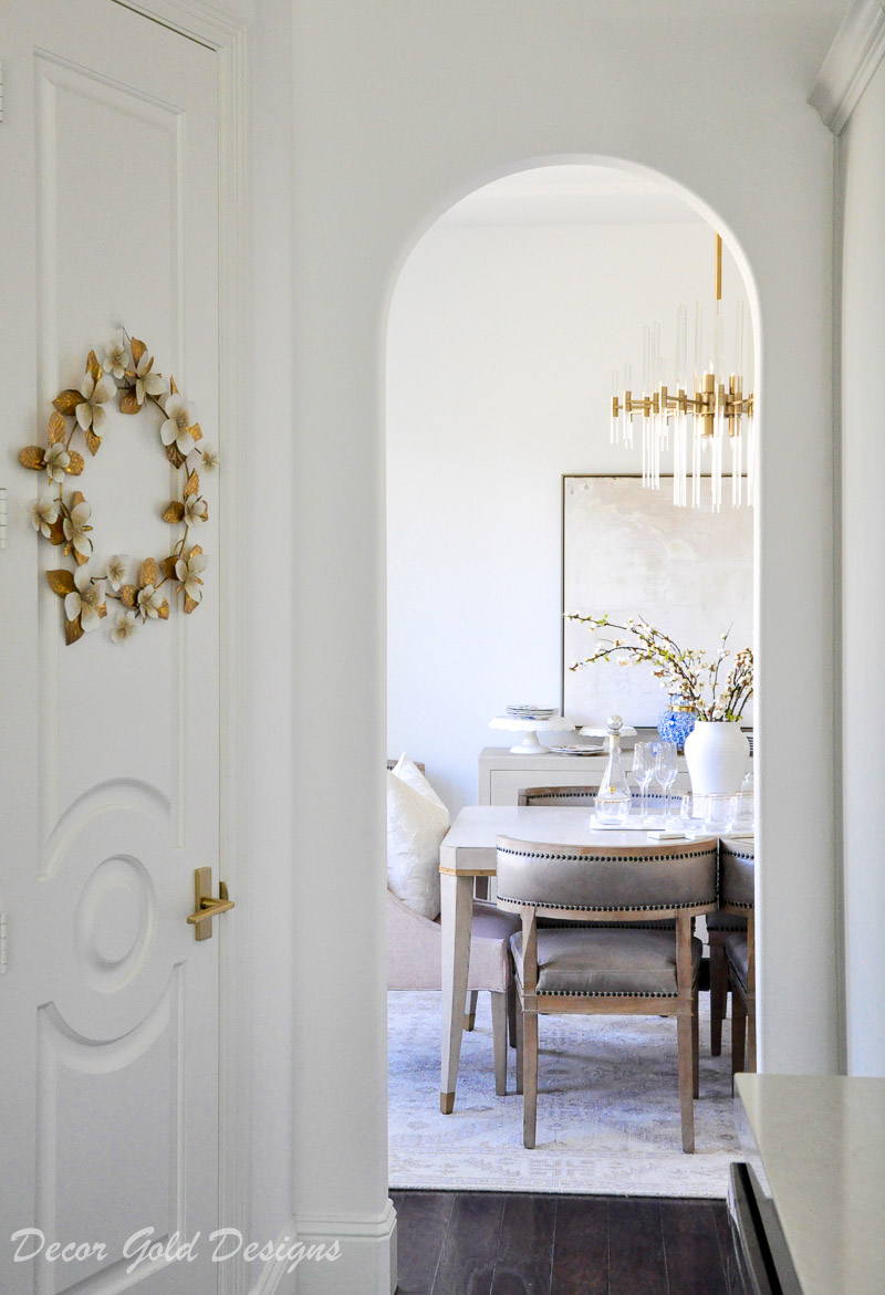 gorgeous interior arch view dining room