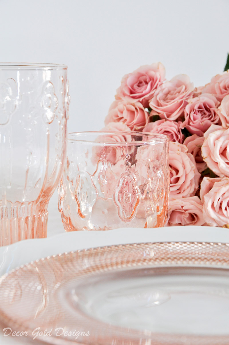 blush place setting so gorgeous