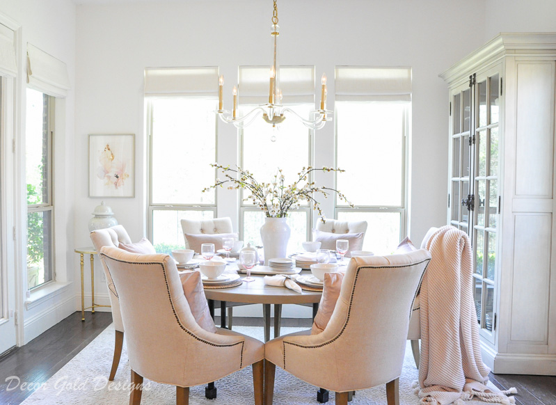 spring home tour breakfast room