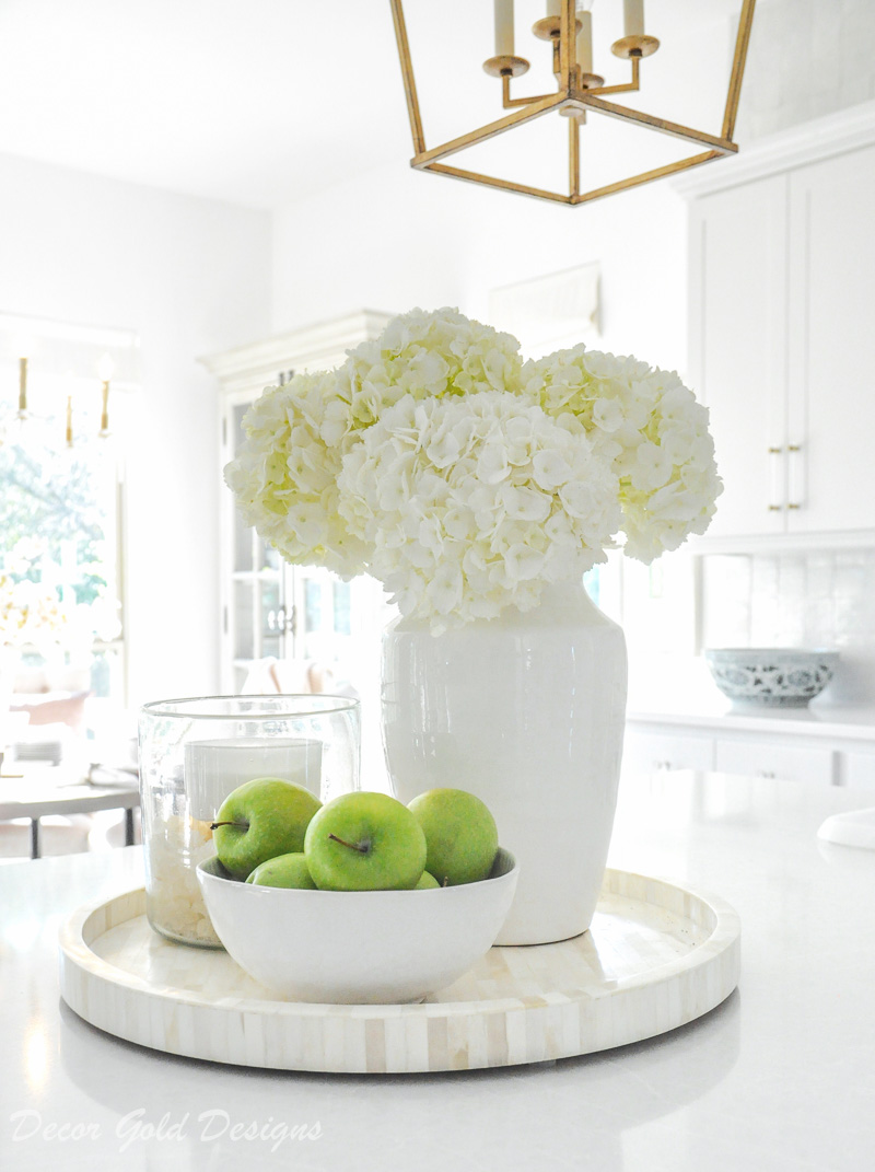 white home accessories kitchen vignette