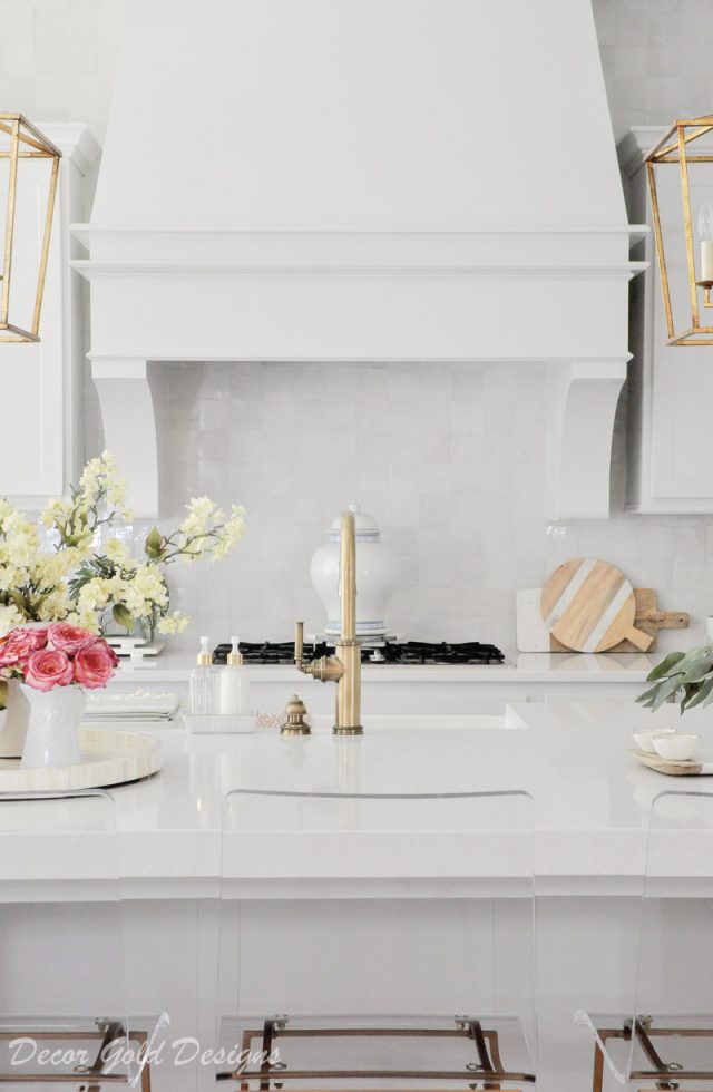 Ideas for Kitchen Counter Styling Decor Gold Designs