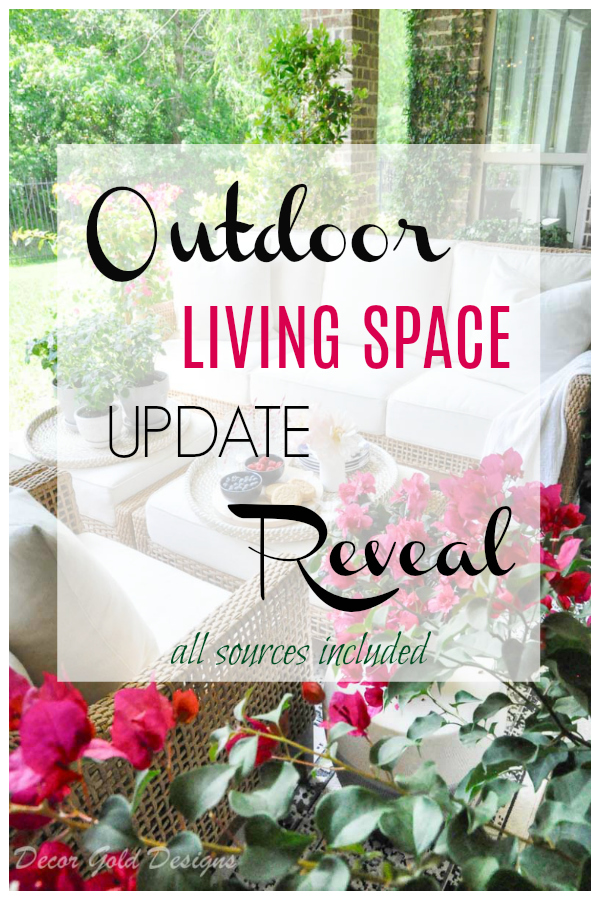 Summer patio reveal beautiful furniture flowering plants