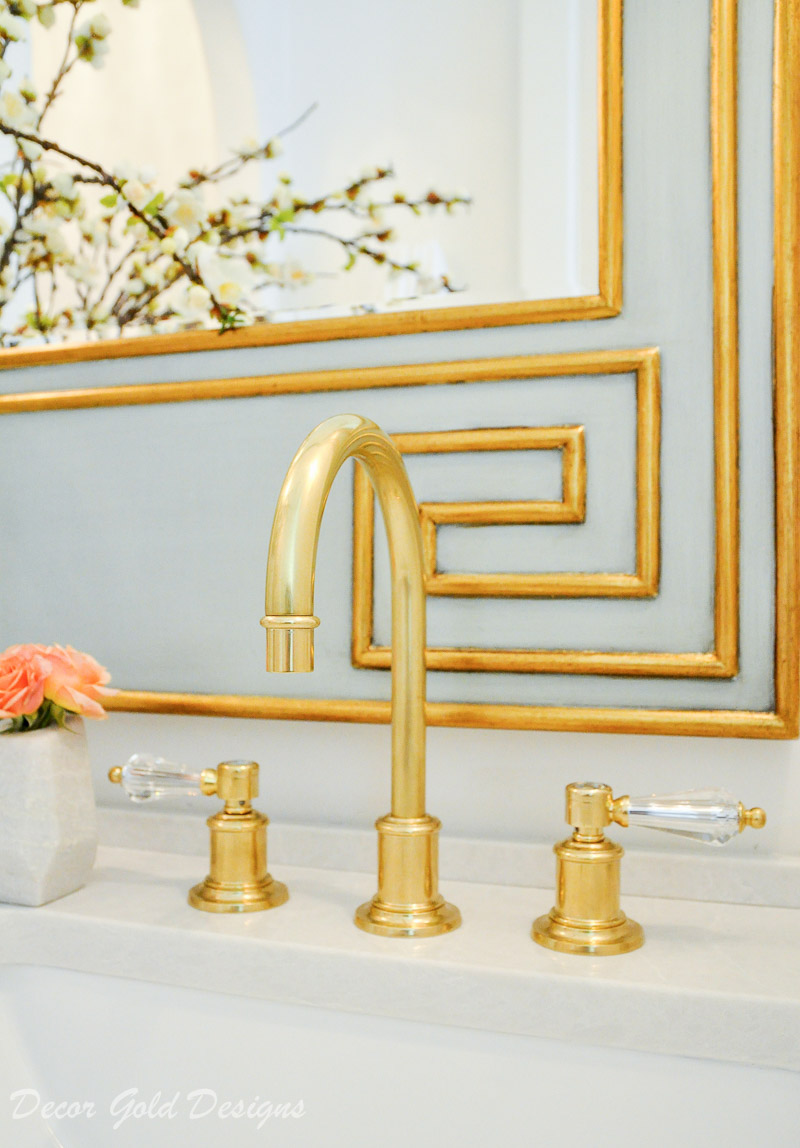 Elegant Powder Bathroom Reveal Decor Gold Designs