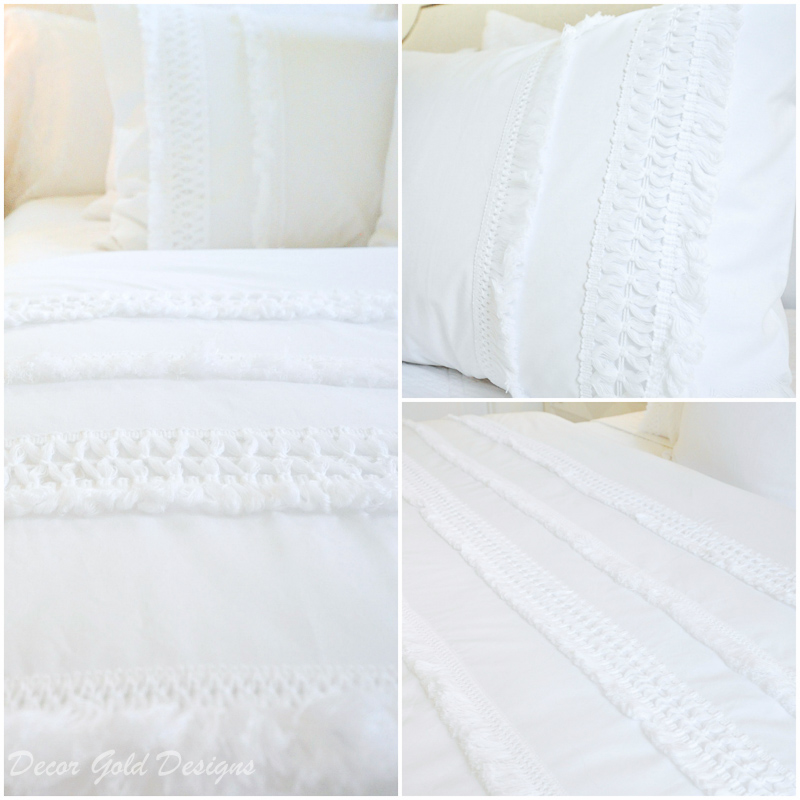 Wow guests white bedding details 