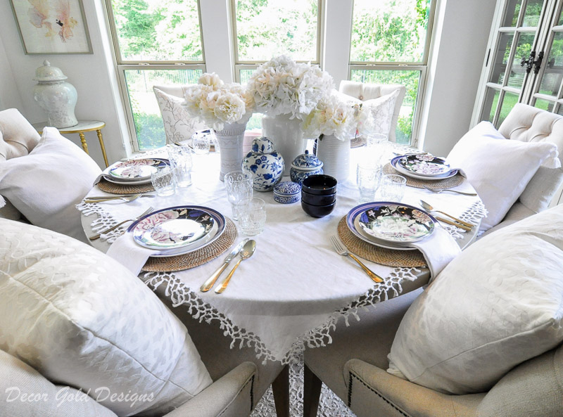 Beautiful breakfast dining table set