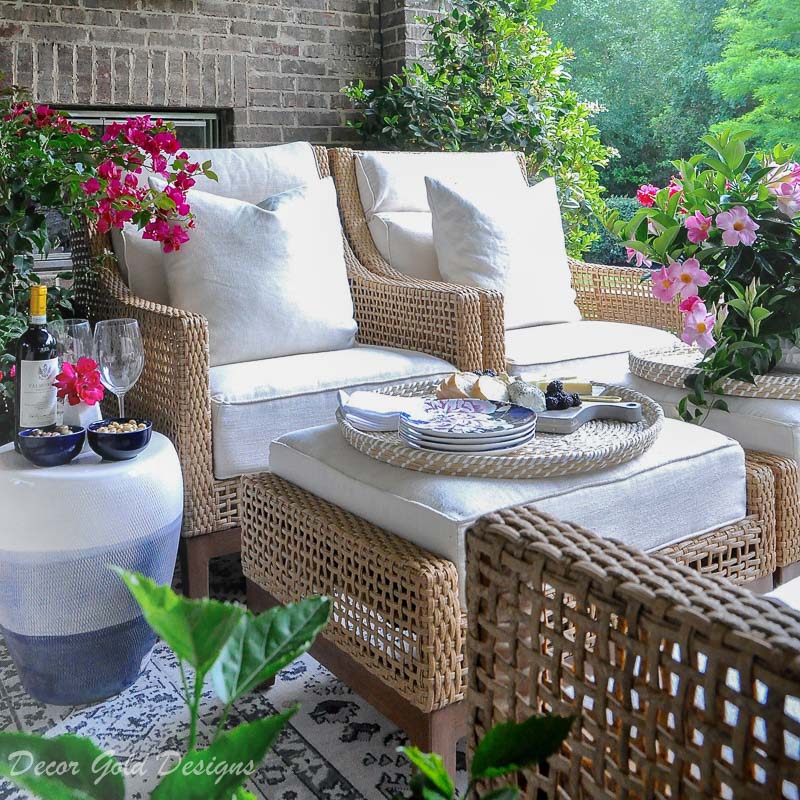 Wow your guests relaxing patio area