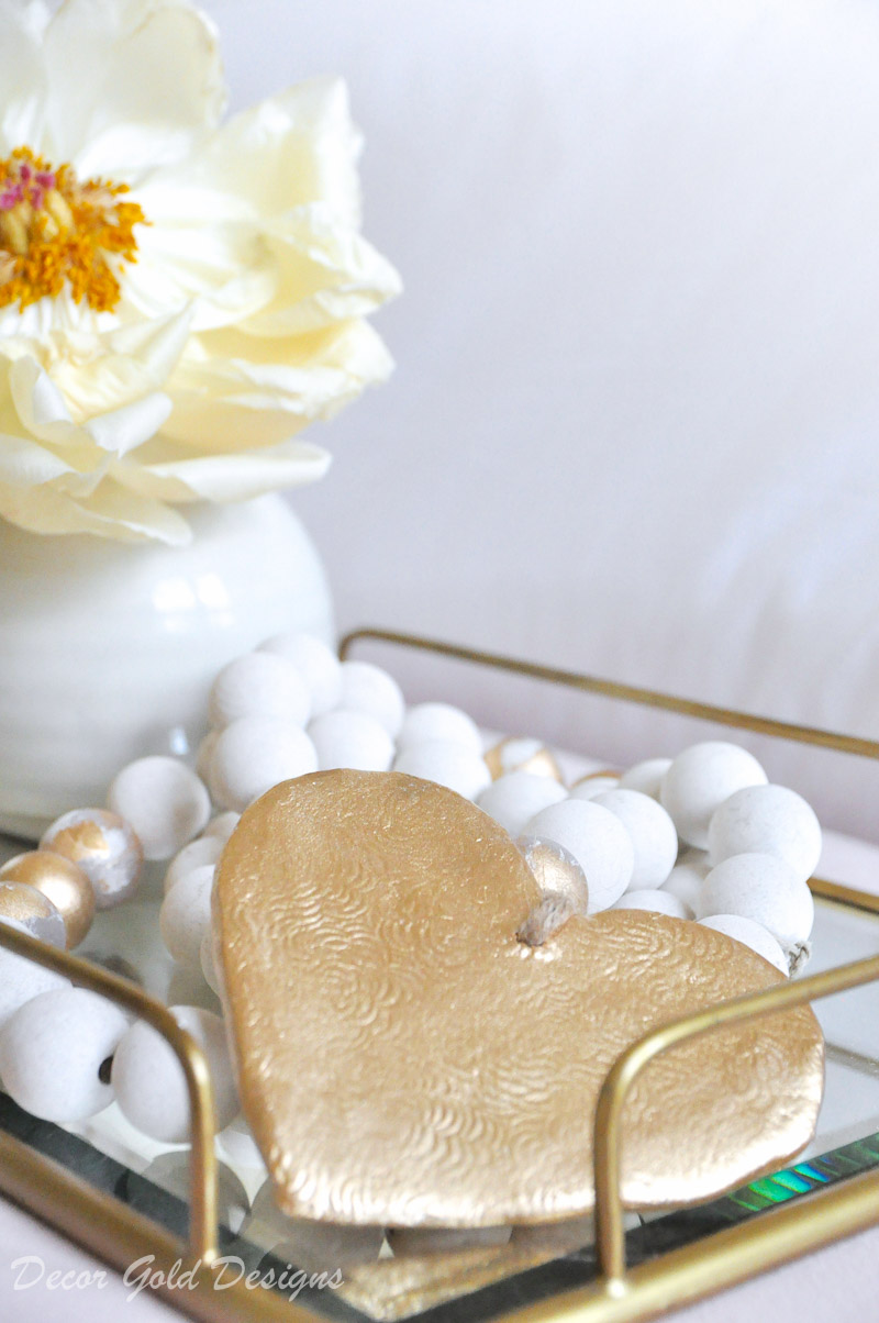 beautiful designer bedroom heart bead accessory