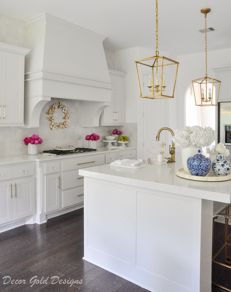 Styled for summer home tour bright kitchen