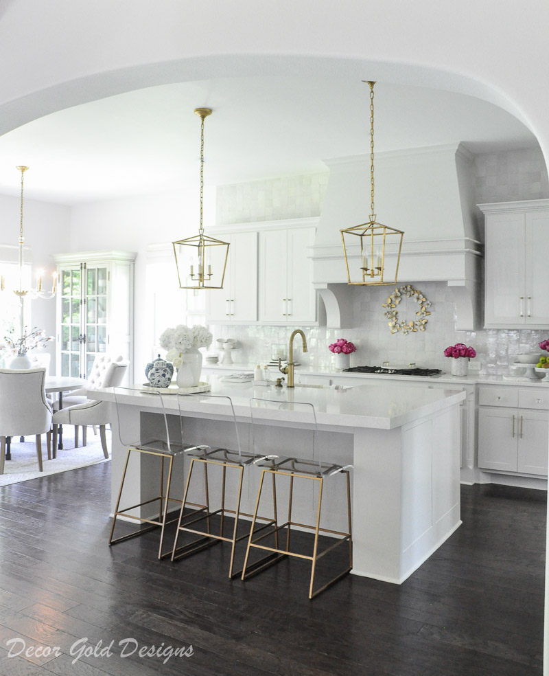 Styled for summer home tour bright kitchen 