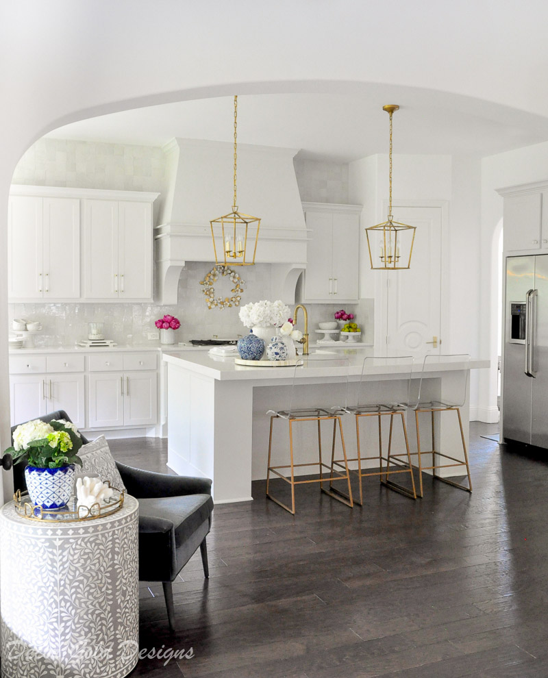 Styled for summer home tour bright kitchen