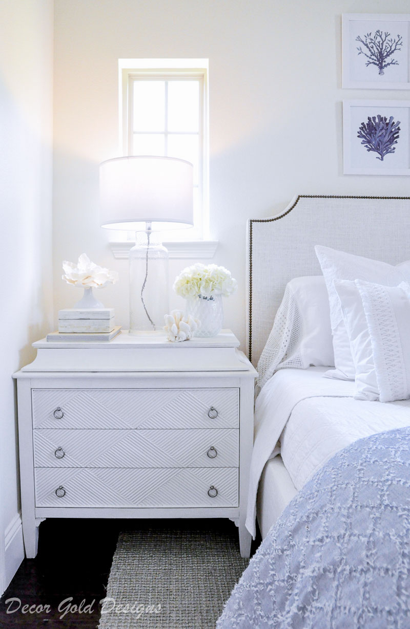 Coastal bedroom whites soft blues